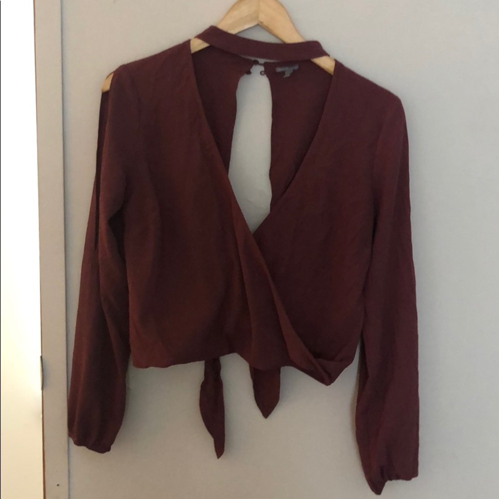 Magenta party cropped top